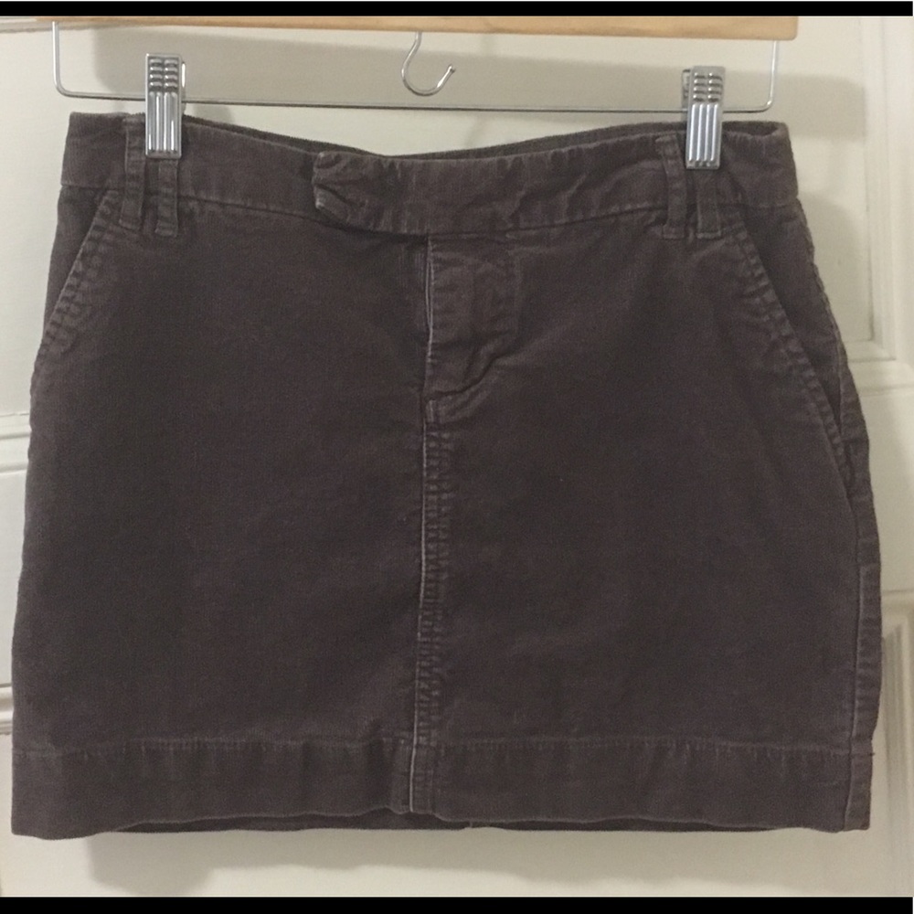 GAP Brown Corduroy Mini Skirt